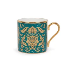 Online Acanthus Teal Coffee Cup And Saucer Cups & Saucers