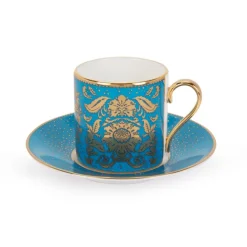 Sale Acanthus Turquoise Coffee Cup And Saucer Cups & Saucers