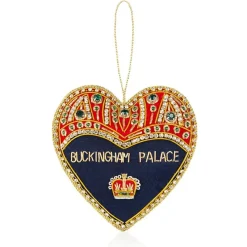 Sale Buckingham Palace Navy And Red Heart Decoration Decorations