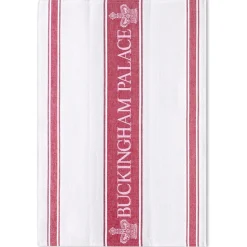Best Buckingham Palace Red Waffle Tea Towel Breakfast Table
