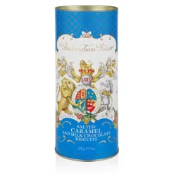 Clearance Buckingham Palace Salted Caramel And Chocolate Biscuit Tube Biscuits