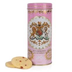 Discount Buckingham Palace Strawberry And Clotted Cream Shortbread Biscuit Tin Biscuits