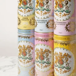 Discount Buckingham Palace Strawberry And Clotted Cream Shortbread Biscuit Tin Biscuits