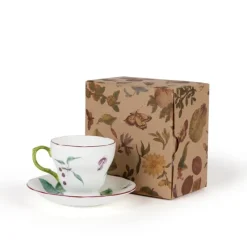 Chelsea Porcelain Coffee Cup & Saucer Afternoon Tea