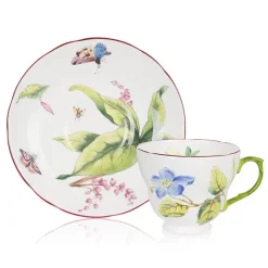 Chelsea Porcelain Teacup & Saucer Teaware
