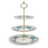 Clearance Coat Of Arms 3 Tier Cake Stand Plates & Bowls