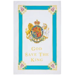 Discount Coat Of Arms Tea Towel His Majesty The King'S 75Th Birthday