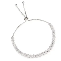 Discount Crystal Flower Friendship Bracelet Bracelets