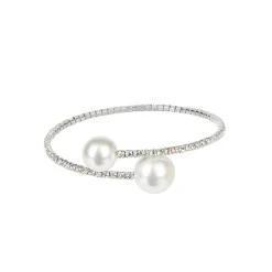 Clearance Double Pearl Crystal Bracelet Bracelets