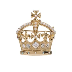 Discount Gold Crown Brooch Brooches