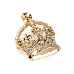 Discount Gold Crown Brooch Brooches