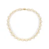 Online Gold Hematite And White Pearl Collar Necklaces
