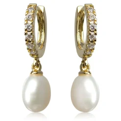 New Gold Pearl Earrings Earrings