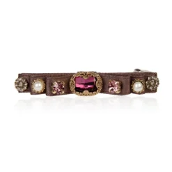 Outlet Jewel Encrusted Dark Mauve Hairclip Hair Accessories
