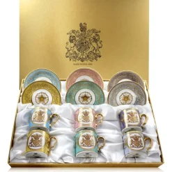 Clearance Lustre Pastel Coffee Cup And Saucer Set Cups & Saucers