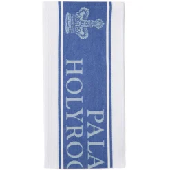 Hot Palace Of Holyroodhouse Blue Waffle Tea Towel Breakfast Table