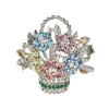 Sale Pastel Flower Basket Brooch Brooches