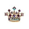 New Purple And Gold Crown Brooch Brooches
