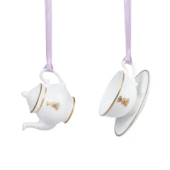 Best Queen Mary'S Dolls' House Miniature Set Cups & Saucers