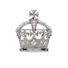 Silver Crown Brooch Brooches