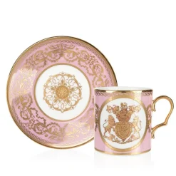 Best Special Edition Lustre Pink And Green Coffee Cup And Saucer Cups & Saucers