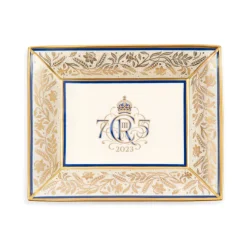 Clearance The King'S 75Th Birthday Limited Edition Navy Tray His Majesty The King'S 75Th Birthday