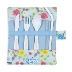 Outlet The Summertime Blue Bamboo Cutlery Wrap Picnics