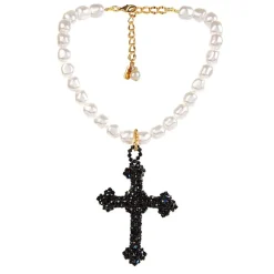 Hot Vicki Sarge Black Cross Necklace Vicki Sarge