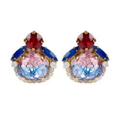Clearance Vicki Sarge Red, White And Blue Stud Earrings Earrings