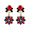 Outlet Vicki Sarge Red, White And Blue Large Drop Earrings Earrings