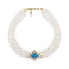 Sale Vicki Sarge Triple Strand Pearl Necklace Necklaces