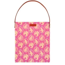 Hot Yellow Parrot And Cat Print Tote Bag Bags
