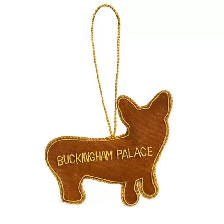 Royal Collection Shop Decorations*Buckingham Palace Corgi In Coat Decoration