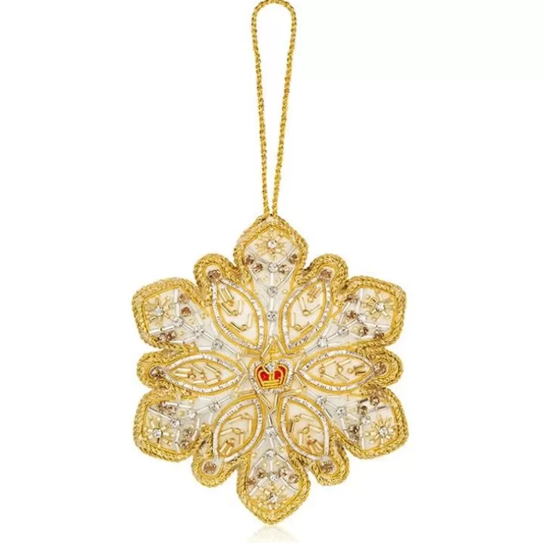 Royal Collection Shop Decorations*Buckingham Palace Crystal Snowflake Decoration