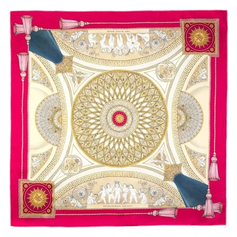 Royal Collection Shop Scarves*Buckingham Palace Music Room Silk Scarf