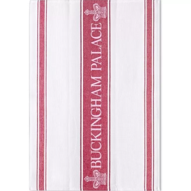 Royal Collection Shop Breakfast Table*Buckingham Palace Red Waffle Tea Towel