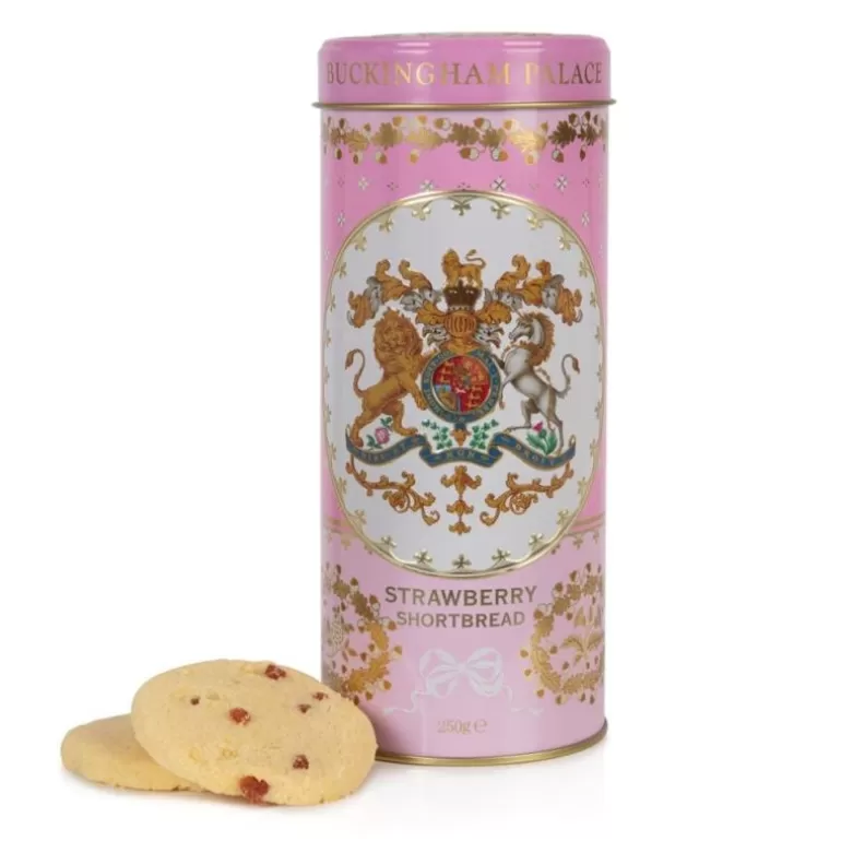 Royal Collection Shop Biscuits*Buckingham Palace Strawberry And Clotted Cream Shortbread Biscuit Tin