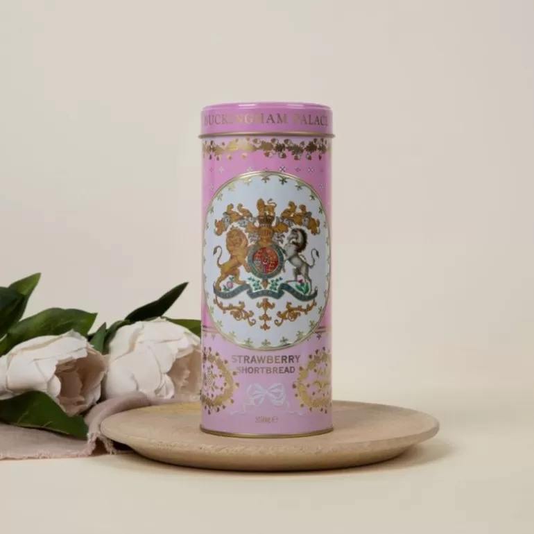 Royal Collection Shop Biscuits*Buckingham Palace Strawberry And Clotted Cream Shortbread Biscuit Tin