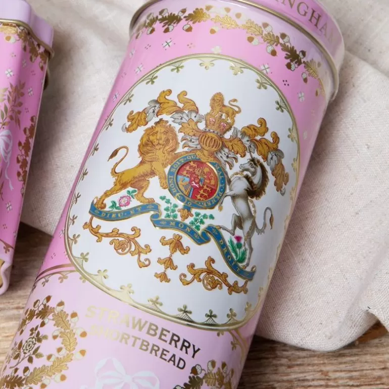 Royal Collection Shop Biscuits*Buckingham Palace Strawberry And Clotted Cream Shortbread Biscuit Tin