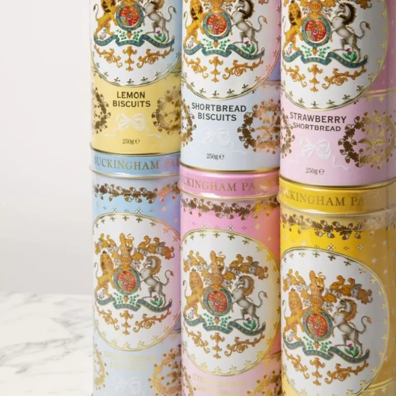 Royal Collection Shop Biscuits*Buckingham Palace Strawberry And Clotted Cream Shortbread Biscuit Tin