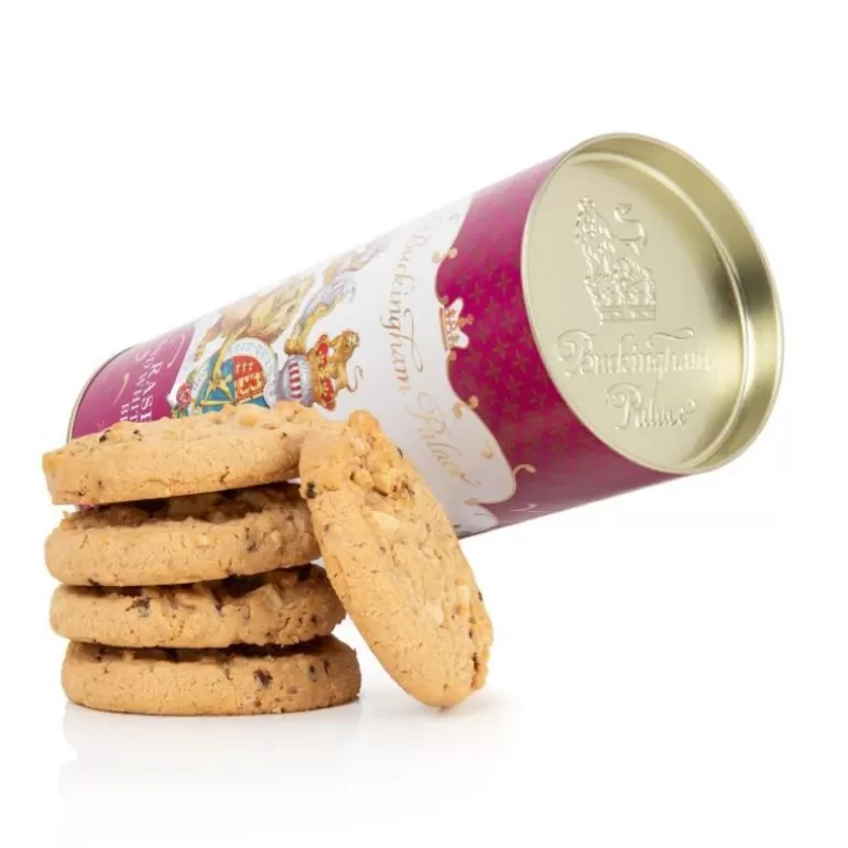 Royal Collection Shop Biscuits*Buckingham Palace White Chocolate And Raspberry Biscuit Tube