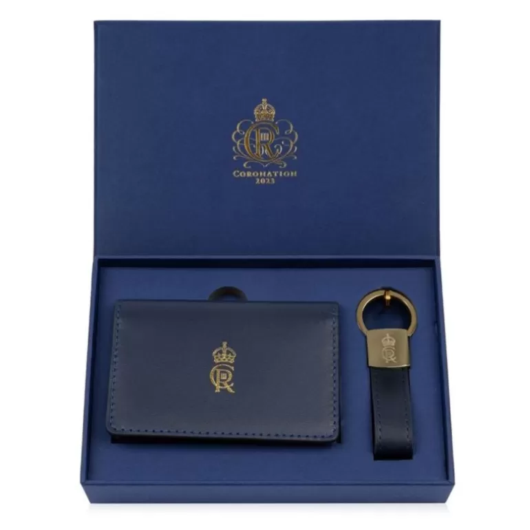 Royal Collection Shop His Majesty The King'S 75Th Birthday*Ciiir Card Wallet & Keyring Set