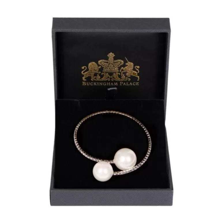 Royal Collection Shop Bracelets*Double Pearl Crystal Bracelet