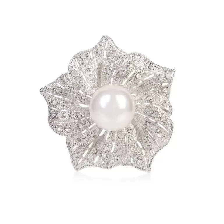 Royal Collection Shop Brooches*Flower With Pearl Brooch