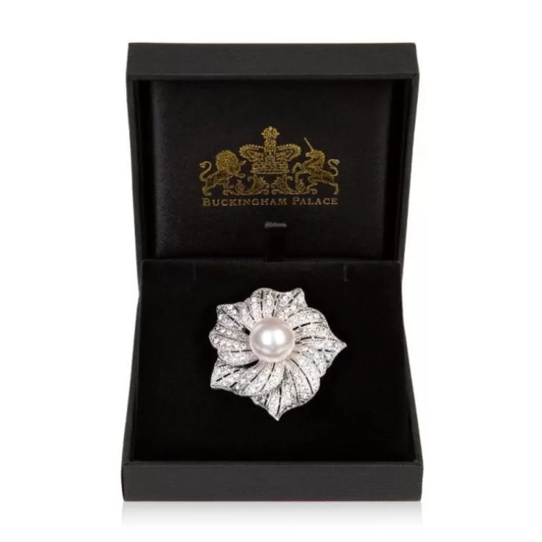 Royal Collection Shop Brooches*Flower With Pearl Brooch