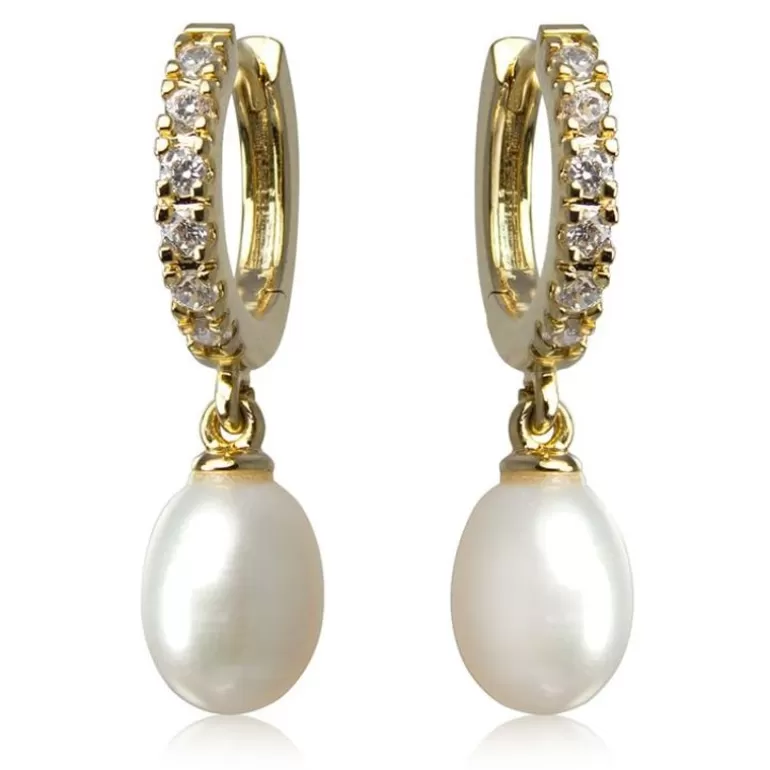 Royal Collection Shop Earrings*Gold Pearl Earrings