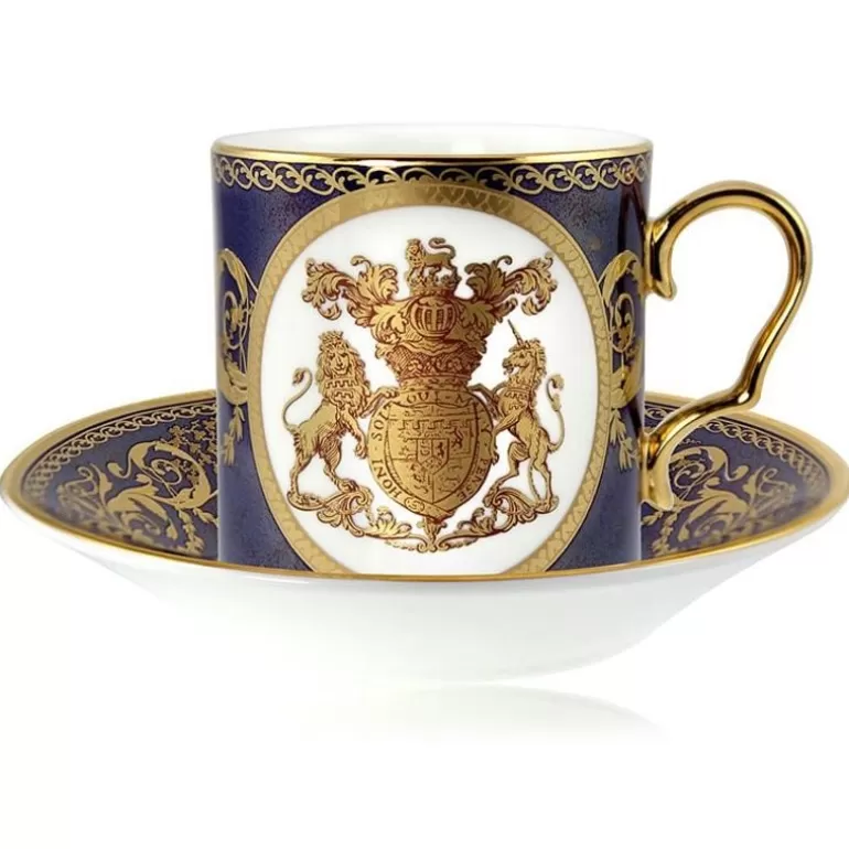 Royal Collection Shop Cups & Saucers*Lustre Cobalt Coffee Cup And Saucer Set