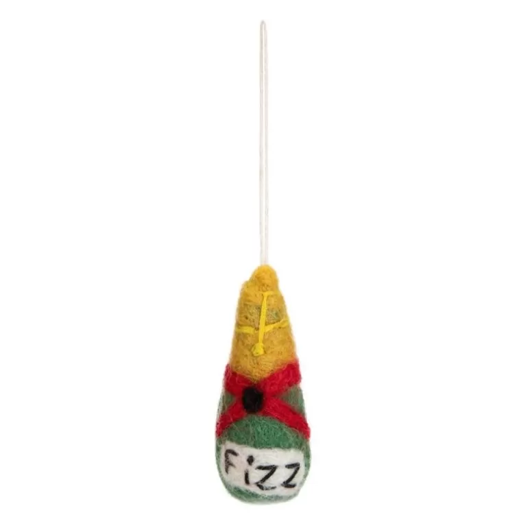 Royal Collection Shop Decorations*Miniature Champagne Felt Decoration