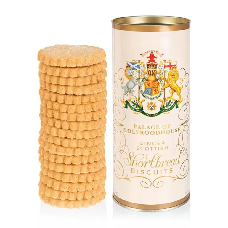 Royal Collection Shop Biscuits*Palace Of Holyroodhouse Ginger Shortbread Tube