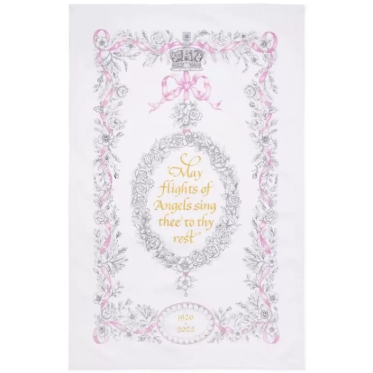 Royal Collection Shop Queen Elizabeth Ii Commemorative Range*Queen Elizabeth Ii Commemorative Tea Towel